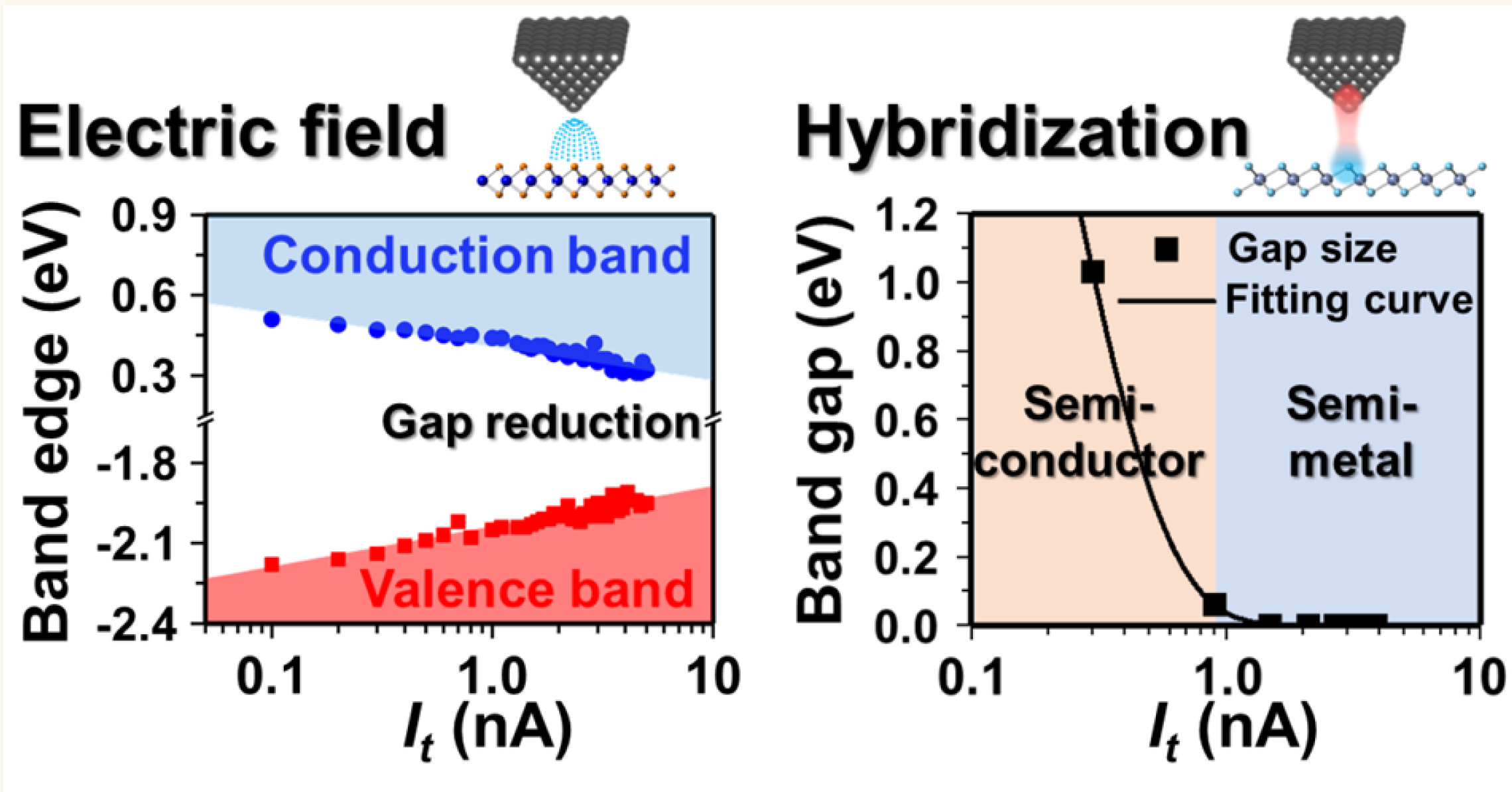 Tip-Mediated Bandgap Tuning for Monolayer Transition Metal Dichalcogenides