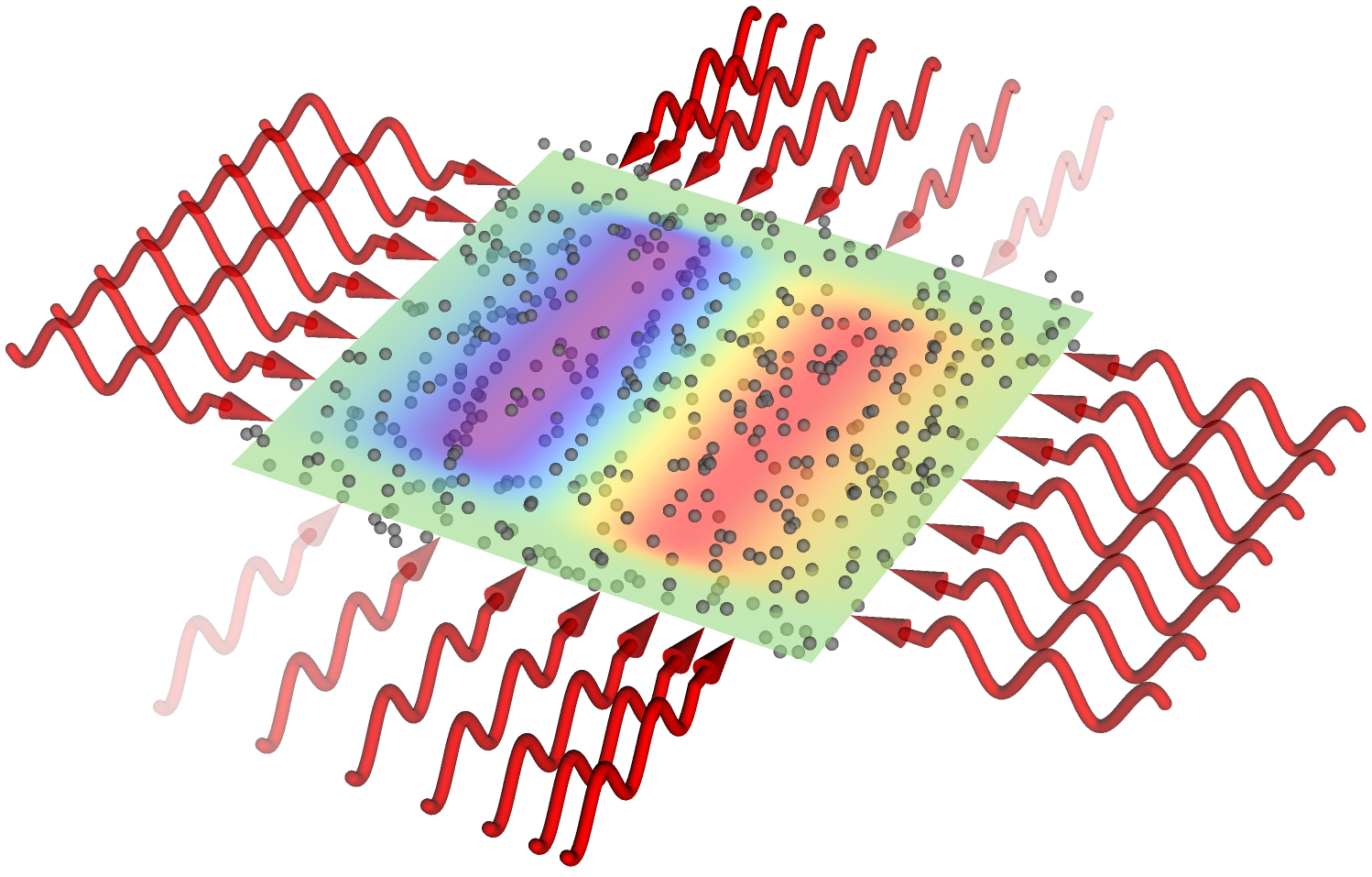 Synthetic Landau levels and robust chiral edge states for dark-state polaritons in a static and scalable continuum media